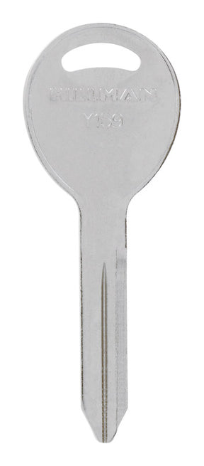 HILLMAN Traditional Key Automotive Key Blank Double For Chrysler Silver, Pack of 10