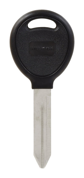 HILLMAN Traditional Key Automotive Key Blank Double For Chrysler Black/Silver, Pack of 5