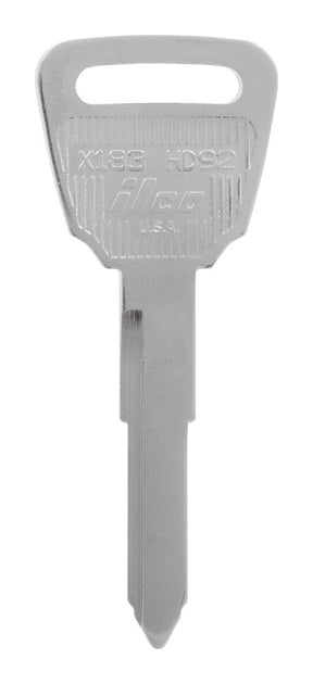 HILLMAN Traditional Key Automotive Key Blank Double For Honda Silver, Pack of 10