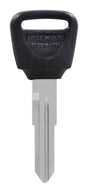 HILLMAN Traditional Key Automotive Key Blank Double For Acura Black/Silver, Pack of 5