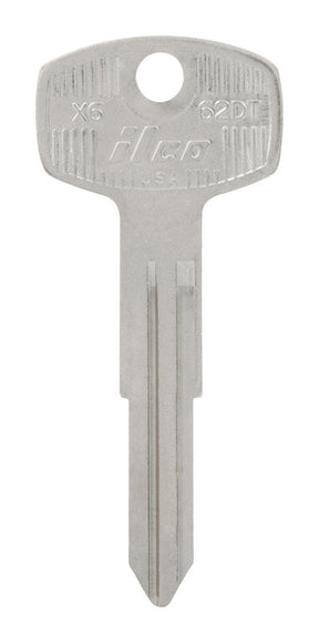 HILLMAN Traditional Key Automotive Key Blank Double For Nissan Silver, Pack of 10