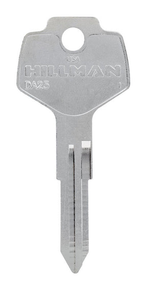 HILLMAN Traditional Key Automotive Key Blank Double For Nissan Silver, Pack of 10