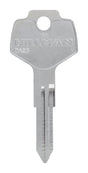HILLMAN Traditional Key Automotive Key Blank Double For Nissan Silver, Pack of 10