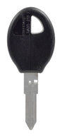 HILLMAN Traditional Key Automotive Key Blank Double For Nissan Black/Silver, Pack of 5
