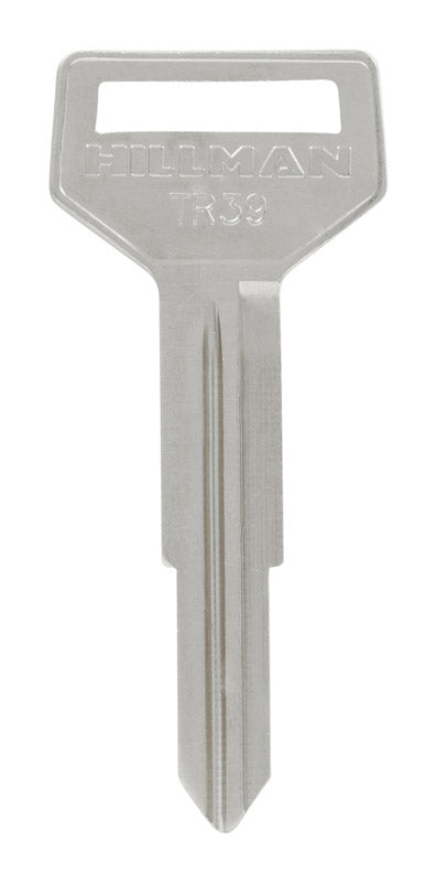 HILLMAN Traditional Key Automotive Key Blank Double For Toyota Silver, Pack of 10