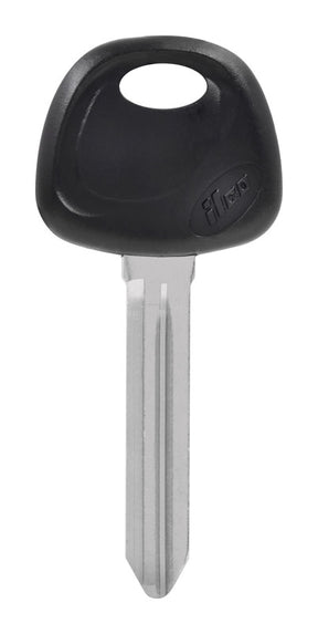 HILLMAN Traditional Key Automotive Key Blank KK8P Double For Kia Black/Silver, Pack of 5