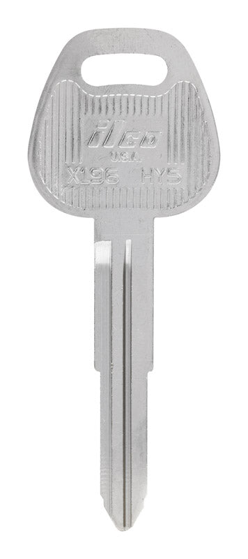 HILLMAN Traditional Key Automotive Key Blank Double For Hyundai Silver, Pack of 10