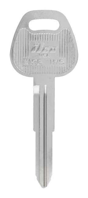 HILLMAN Traditional Key Automotive Key Blank Double For Hyundai Silver, Pack of 10