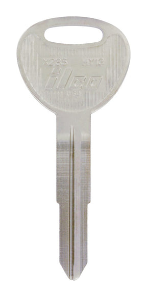 HILLMAN Traditional Key Automotive Key Blank Double For Hyundai Silver, Pack of 10