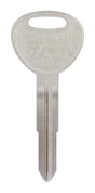 HILLMAN Traditional Key Automotive Key Blank Double For Hyundai Silver, Pack of 10