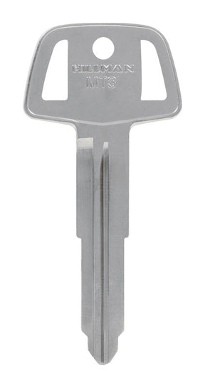 HILLMAN Traditional Key Automotive Key Blank Double For Mitsubishi Silver, Pack of 10