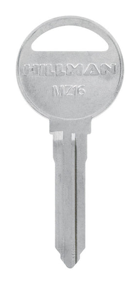 HILLMAN Traditional Key Automotive Key Blank Double For Mazda Silver, Pack of 10