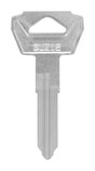 HILLMAN Traditional Key Motorcycle Key Blank Double For Suzuki Silver, Pack of 10
