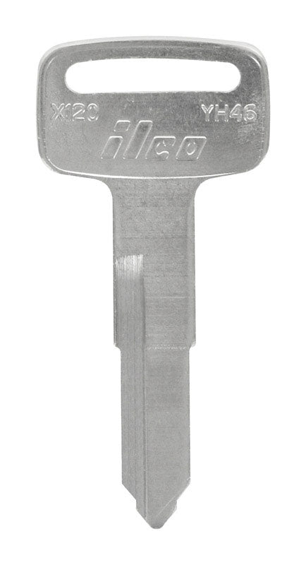 HILLMAN Traditional Key Automotive Key Blank Double For Yamaha Silver, Pack of 10