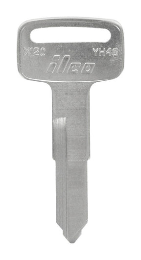 HILLMAN Traditional Key Automotive Key Blank Double For Yamaha Silver, Pack of 10