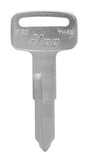 HILLMAN Traditional Key Automotive Key Blank Double For Yamaha Silver, Pack of 10