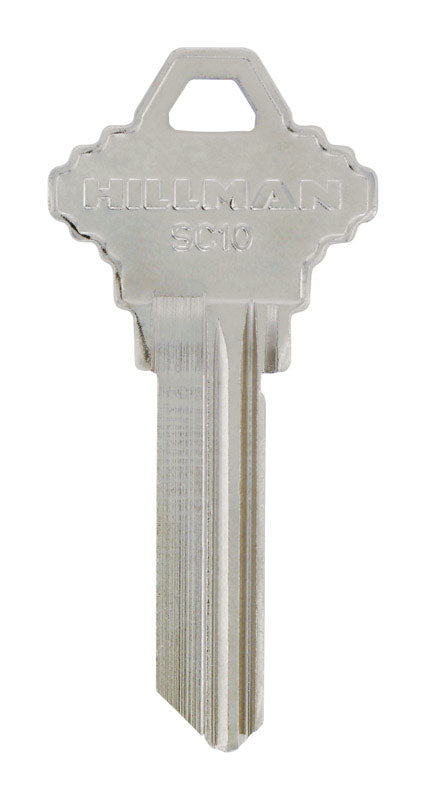 HILLMAN SC-10 House/Office Universal Key Blank Single, Pack of 10