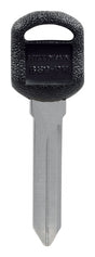 HILLMAN Traditional Key Automotive Key Blank Double For GM Black/Silver, Pack of 5