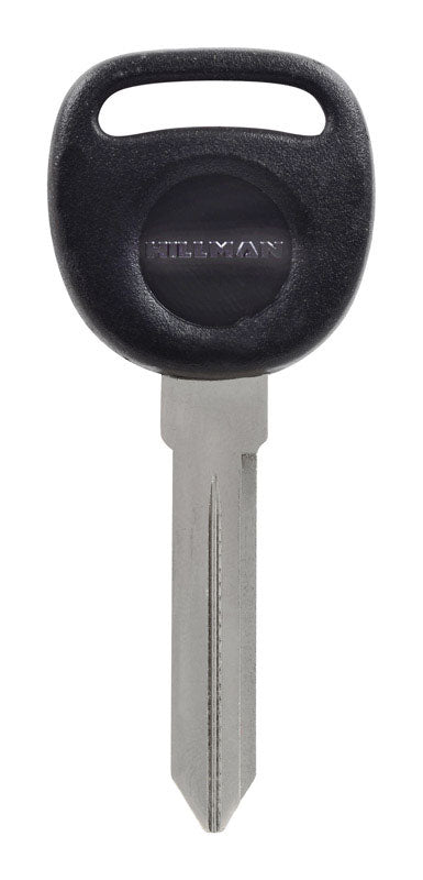HILLMAN Traditional Key Automotive Key Blank Double For GM Black/Silver, Pack of 5