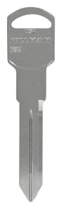 HILLMAN Traditional Key Automotive Key Blank Double For GM Silver, Pack of 10