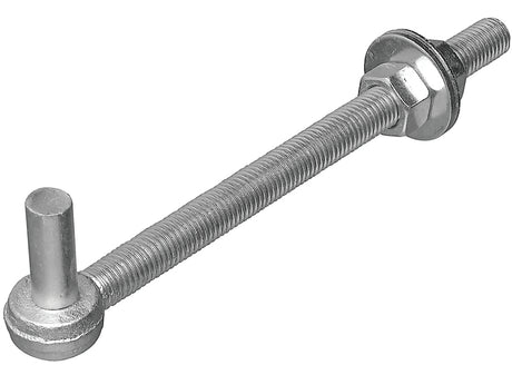 National Hardware N130-674 Series Full Threaded Bolt Hook, 0.68 in Dia, 3/4X 12 in L, Steel, Zinc-Plated