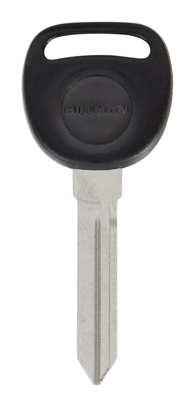 HILLMAN Traditional Key Automotive Key Blank Double For Saturn Black/Silver, Pack of 5