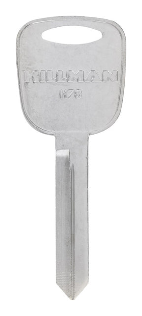 HILLMAN Traditional Key Automotive Key Blank Double For Ford Silver, Pack of 10