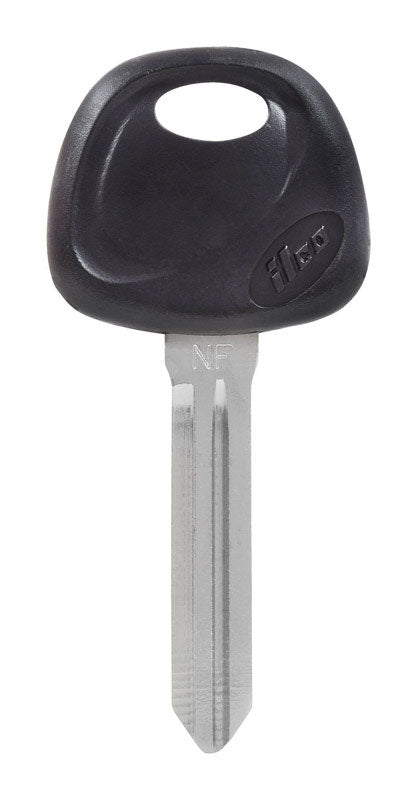 HILLMAN Traditional Key Automotive Key Blank Double For Hyundai Black/Silver, Pack of 5