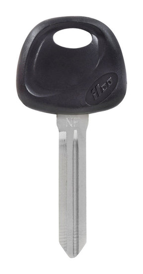 HILLMAN Traditional Key Automotive Key Blank Double For Hyundai Black/Silver, Pack of 5