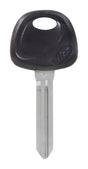HILLMAN Traditional Key Automotive Key Blank Double For Hyundai Black/Silver, Pack of 5