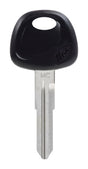 HILLMAN Traditional Key Automotive Key Blank Double For Hyundai Black/Silver, Pack of 5