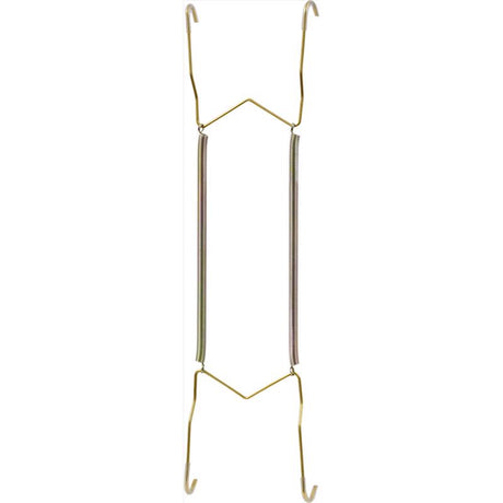 HILLMAN Brass-Plated Gold All Purpose Hanger 30 lb 1 pk, Pack of 10