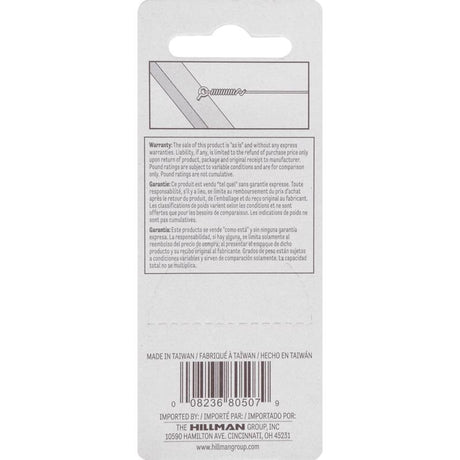 HILLMAN Zinc Silver Screw Eye 16 pk