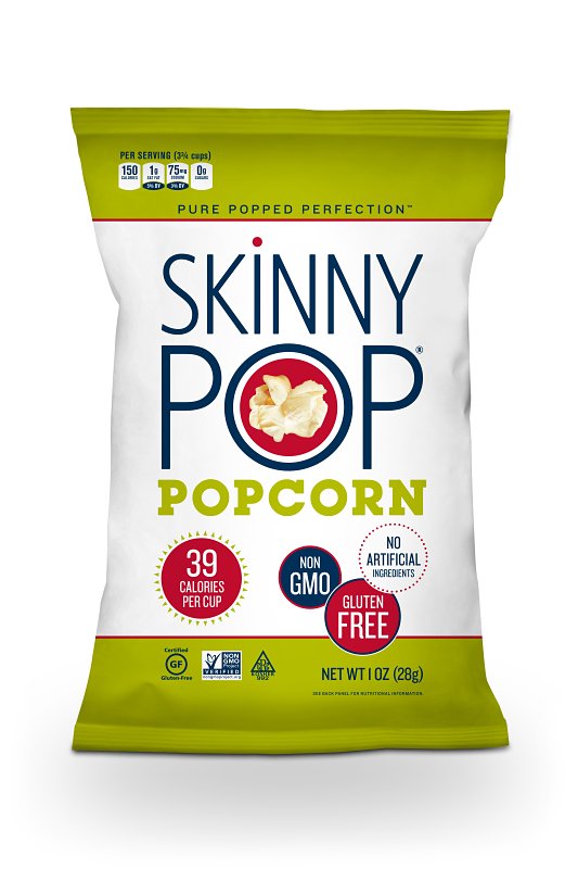 Skinny Pop 610186 Popcorn, Original, 1 oz Bag, Pack of 12