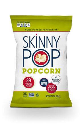Skinny Pop 610186 Popcorn, Original, 1 oz Bag, Pack of 12