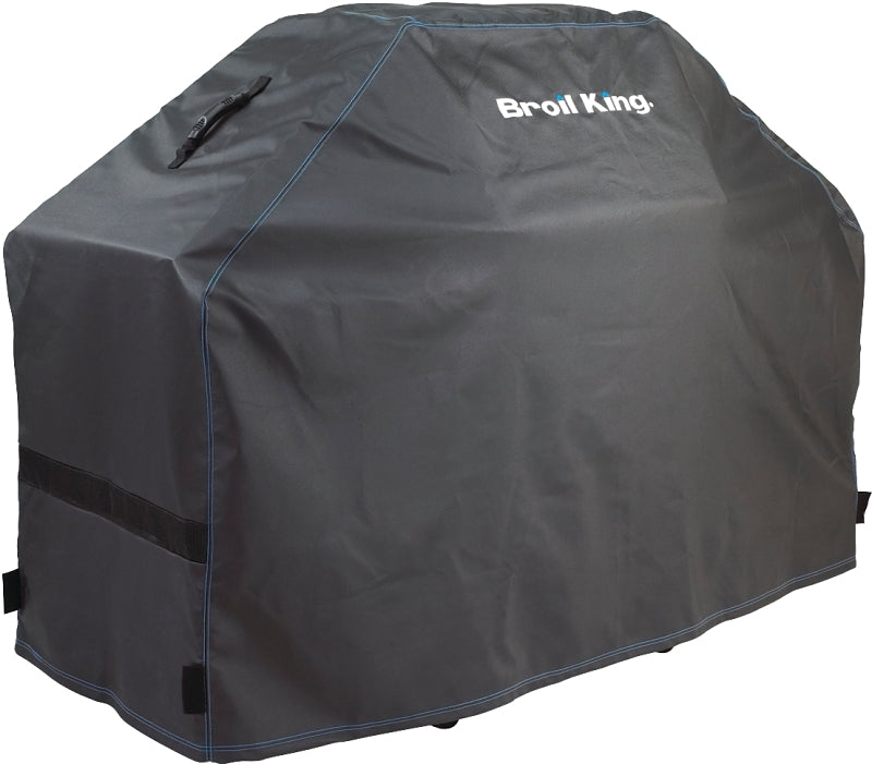 Broil King 68488 Grill Cover, 23 in W, 45-1/2 in H, Polyester/PVC, Black