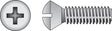 HILLMAN No. 6-32 Ga. X 1/2 in. L Phillips Oval Head Steel Machine Screws 100 pk