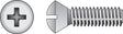 HILLMAN No. 6-32 Ga. X 3/4 in. L Phillips Oval Head Steel Machine Screws 100 pk