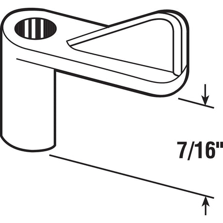 Make-2-Fit PL 7743 Window Screen Clip with Screw, 7/16 in D Dimensions, Plastic, Gray, 12/PK