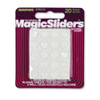 Magic Sliders Vinyl Self Adhesive Bumper Pads Clear Round 3/8 in. W X 3/8 in. L 20 pk, Pack of 6