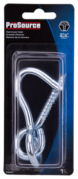 ProSource LR-404-PS Hammock Hook, 1-1/4 in Opening, Steel, Silver, Zinc