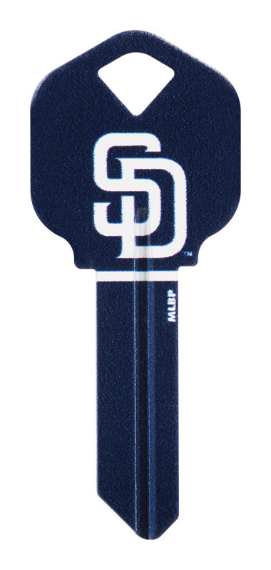 HILLMAN MLB Kwikset/66 KW1 House/Office Key Blank Single Blue, Pack of 6