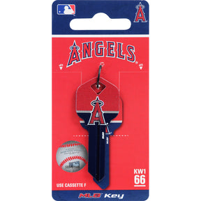 HILLMAN MLB Kwikset/66 KW1 House/Office Key Blank Single Blue/Red, Pack of 6
