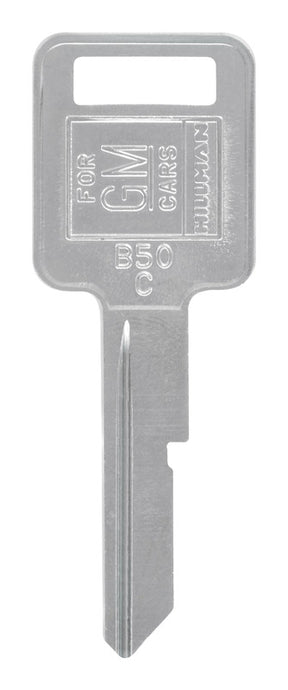 HILLMAN Traditional Key Automotive Key Blank Single For GM Silver, Pack of 10