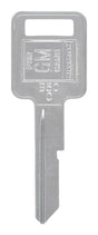 HILLMAN Traditional Key Automotive Key Blank Single For GM Silver, Pack of 10