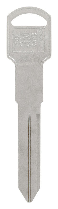 HILLMAN Traditional Key Automotive Key Blank Double For GM Silver, Pack of 10