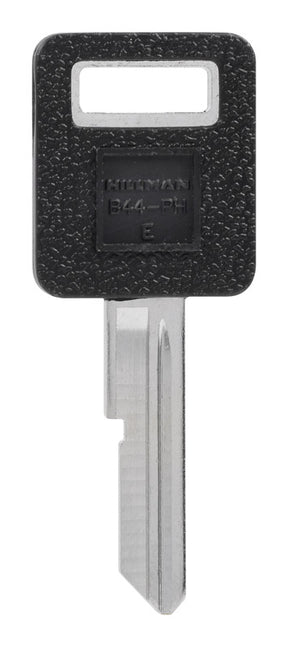 HILLMAN Traditional Key Automotive Key Blank Single For GM Black/Silver, Pack of 5