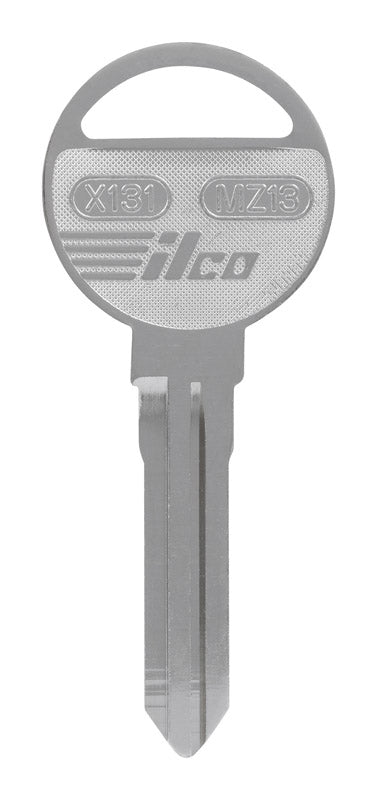 HILLMAN Traditional Key Automotive Key Blank Double For Ford Silver, Pack of 10