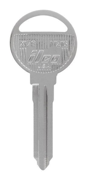 HILLMAN Traditional Key Automotive Key Blank Double For Ford Silver, Pack of 10