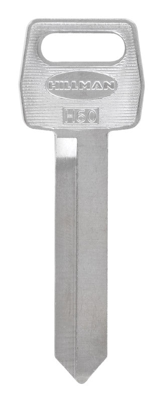 HILLMAN Traditional Key Automotive Key Blank Double For Ford Black/Silver, Pack of 10
